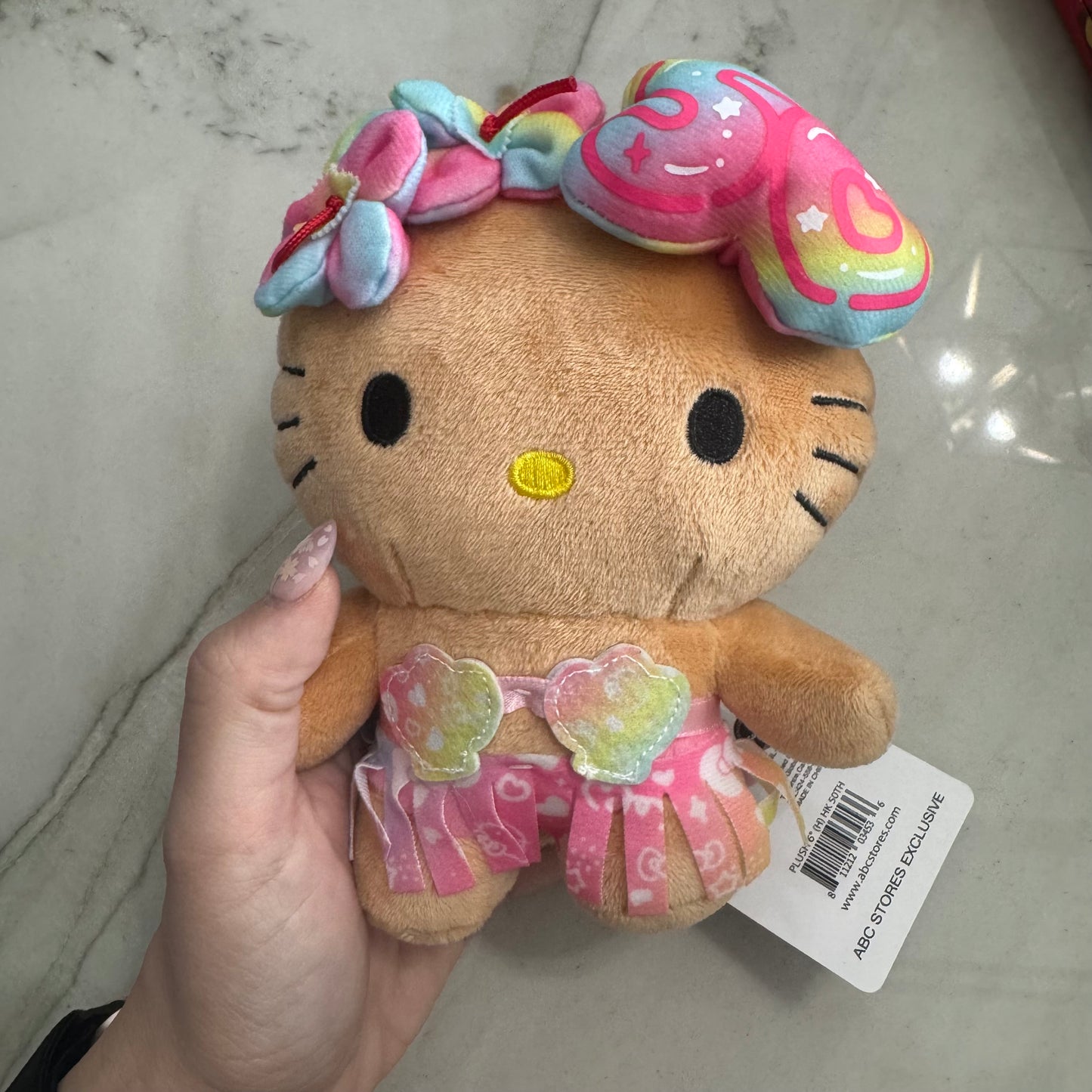 Hello Kitty Hawaii Exclusive 50th Anniversary 6.5” Plush
