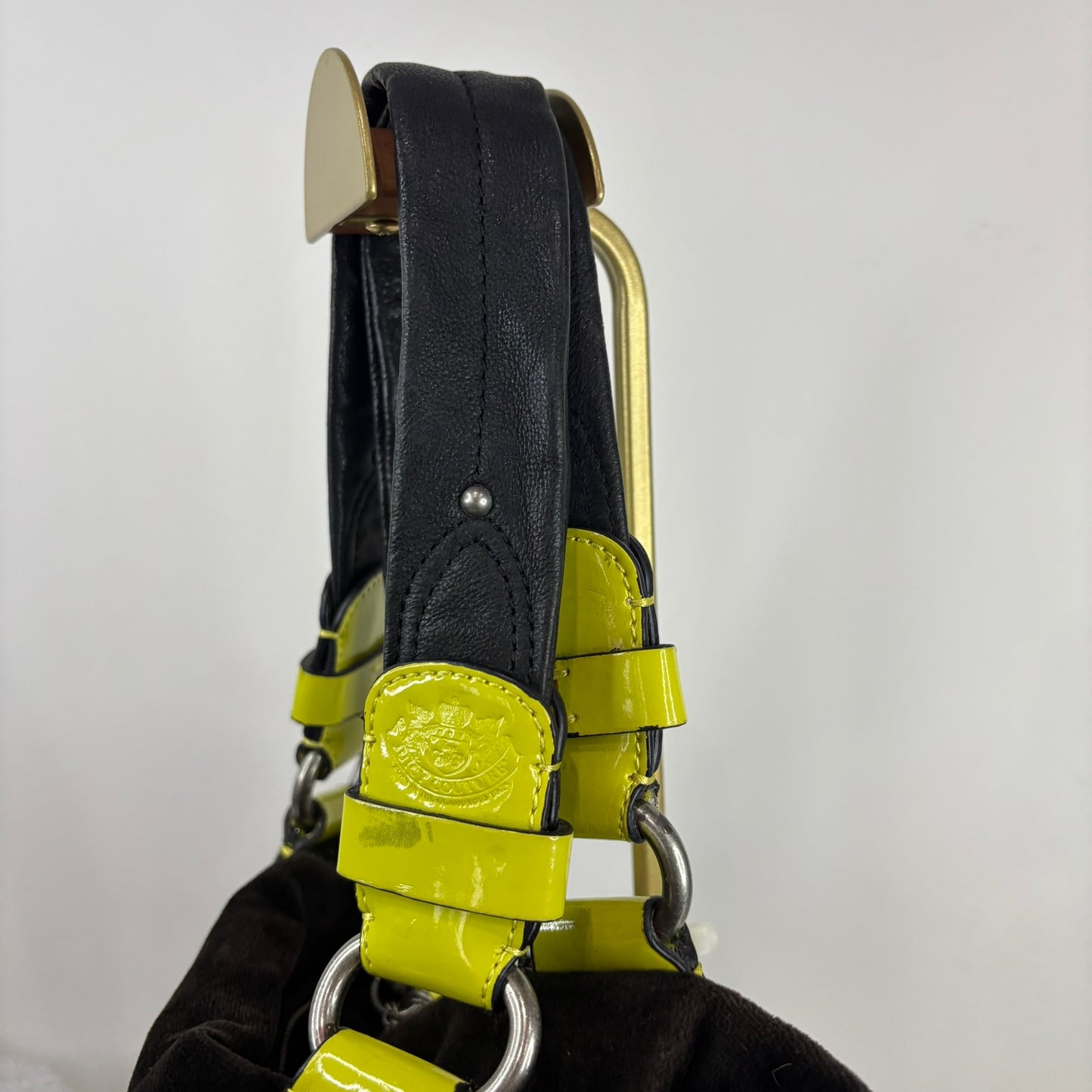 Vintage Juicy Couture Brown and Yellow Satchel