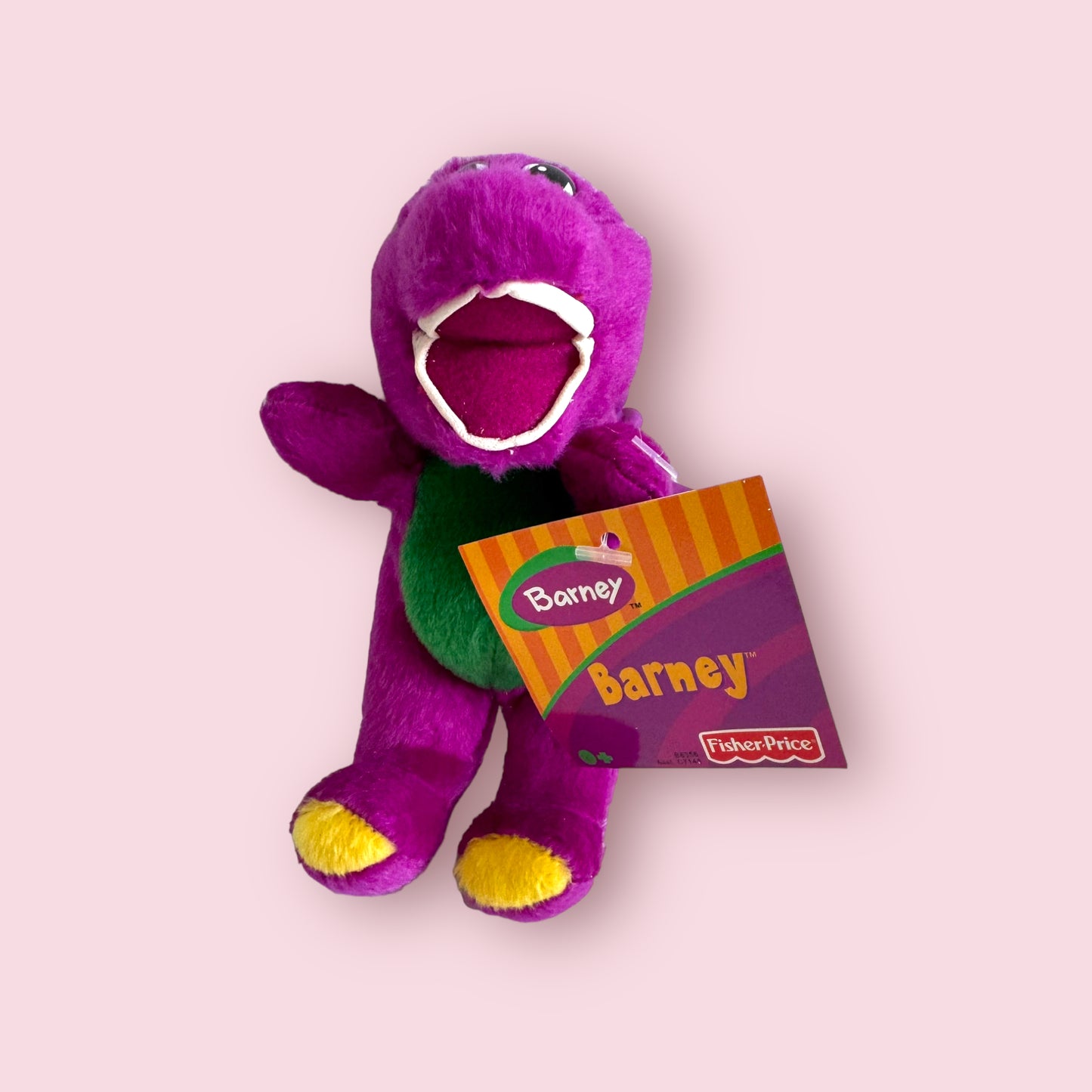Vintage Barney 5” Keychain Clip-on