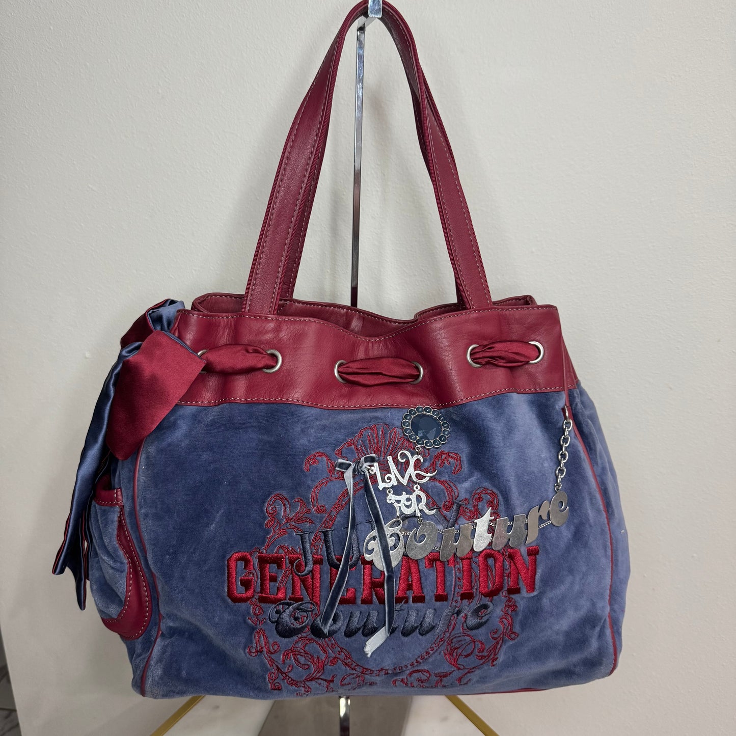 Vintage Wine Burgundy Blue Juicy Couture Generation Daydreamer