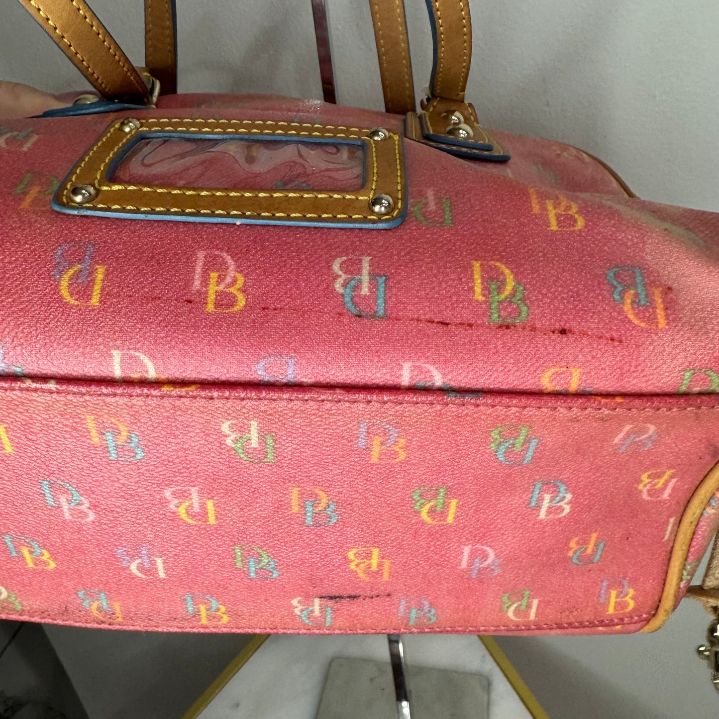 Vintage Dooney and Bourke Multicolor Mini Bowler Bag