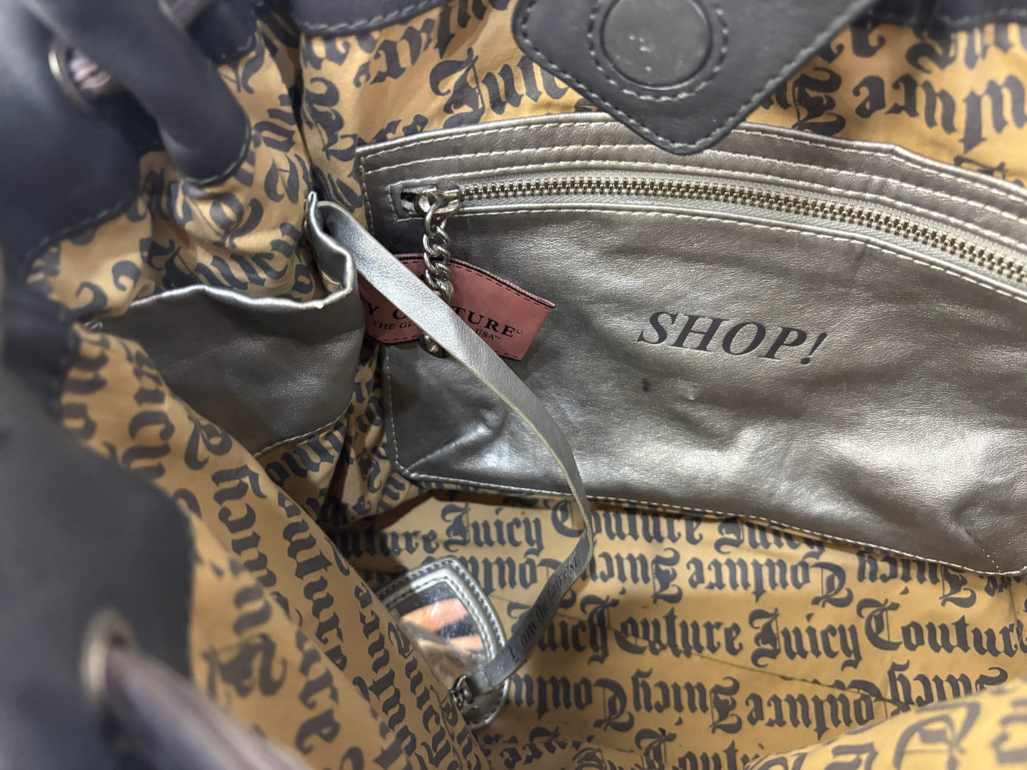 Vintage Juicy Couture Pink and Gray Daydreamer