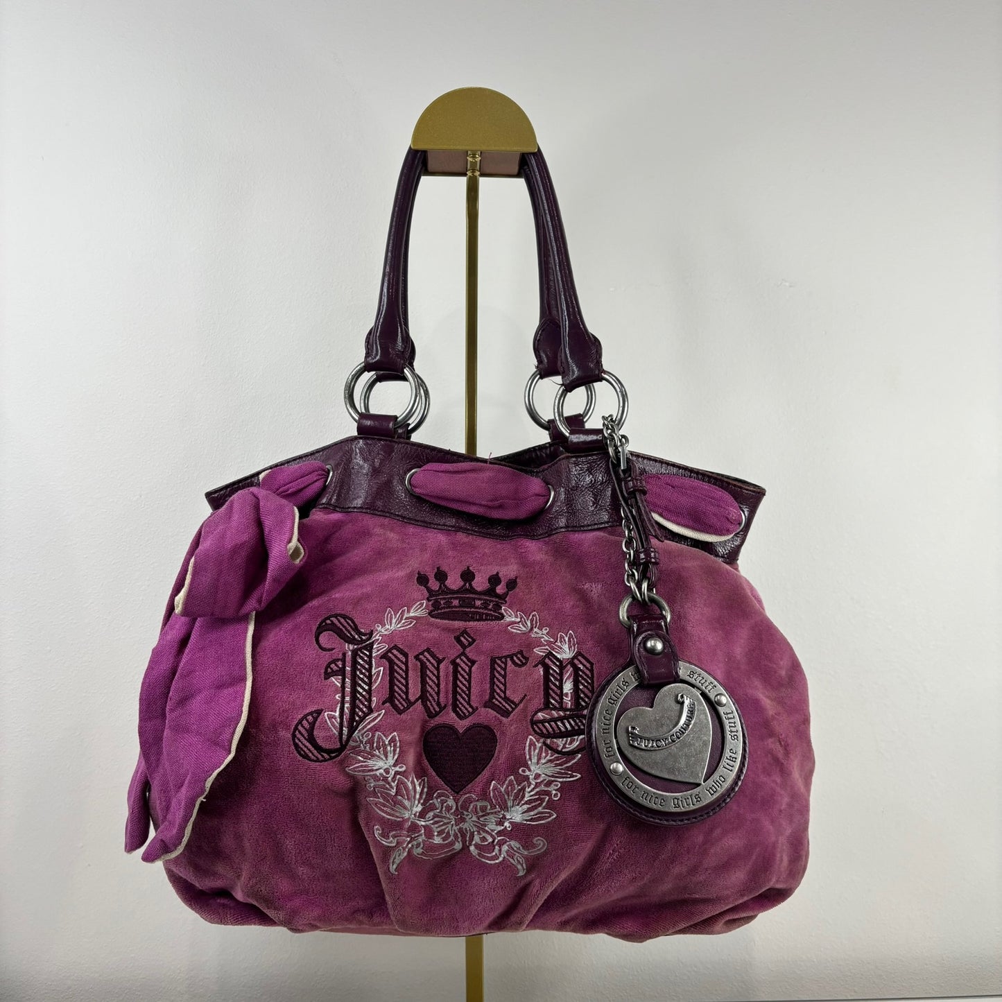 Vintage Juicy Couture Purple Velour Daydreamer Bag