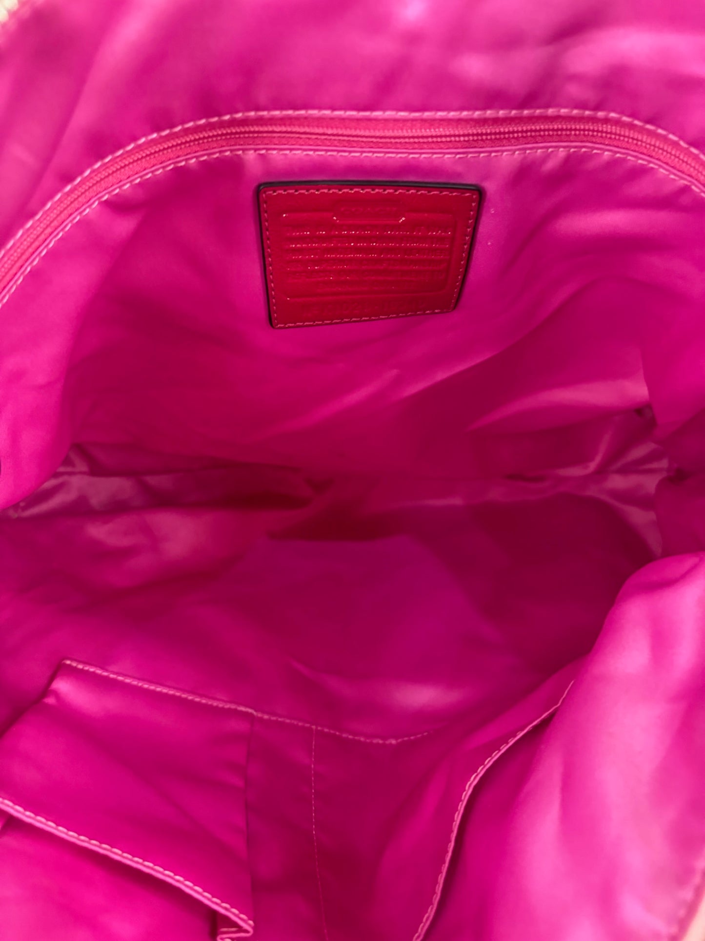 Coach Poppy Pink Tote RARE