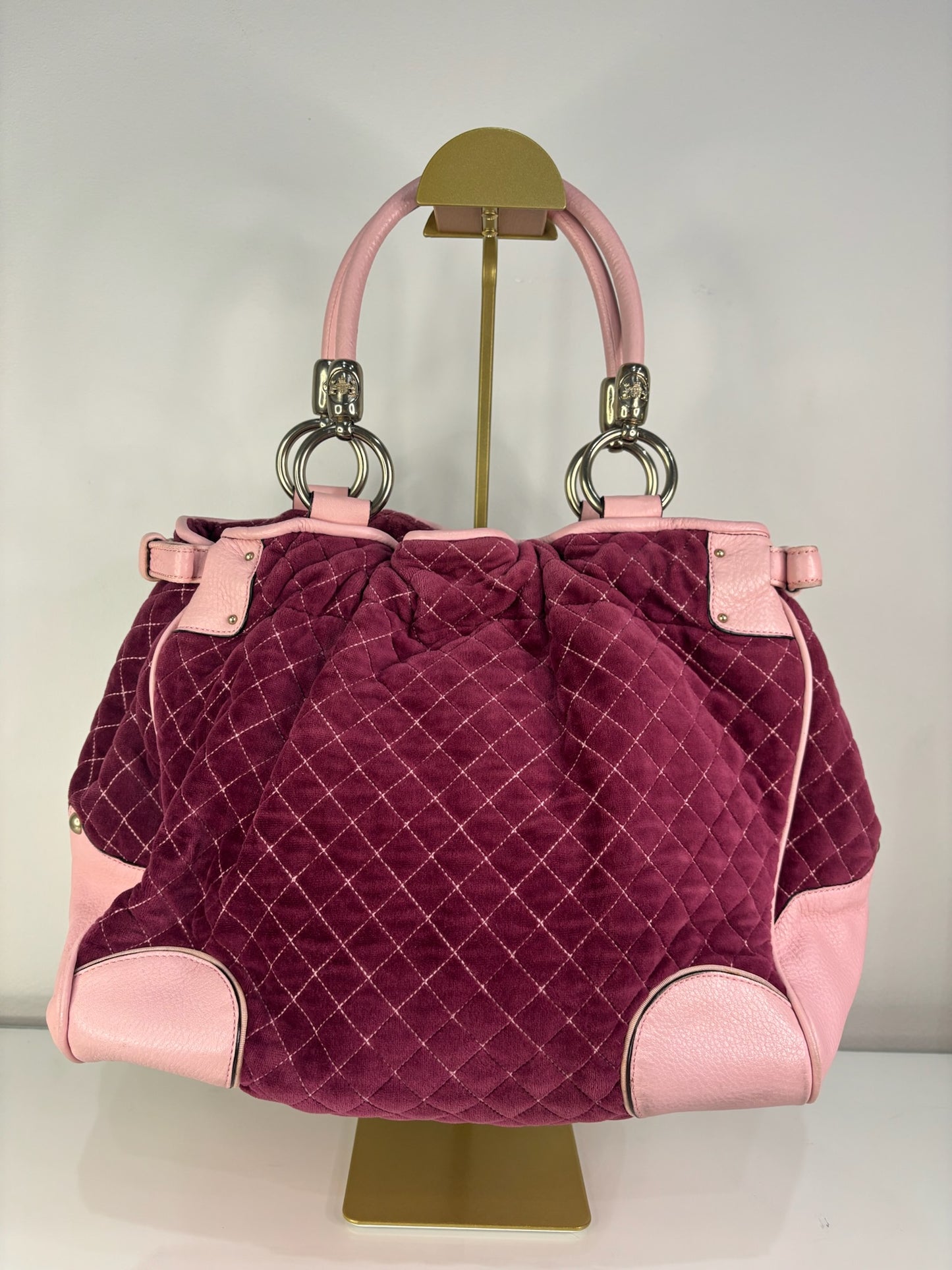 Rare Vintage Juicy Couture Quilted Pink Bag