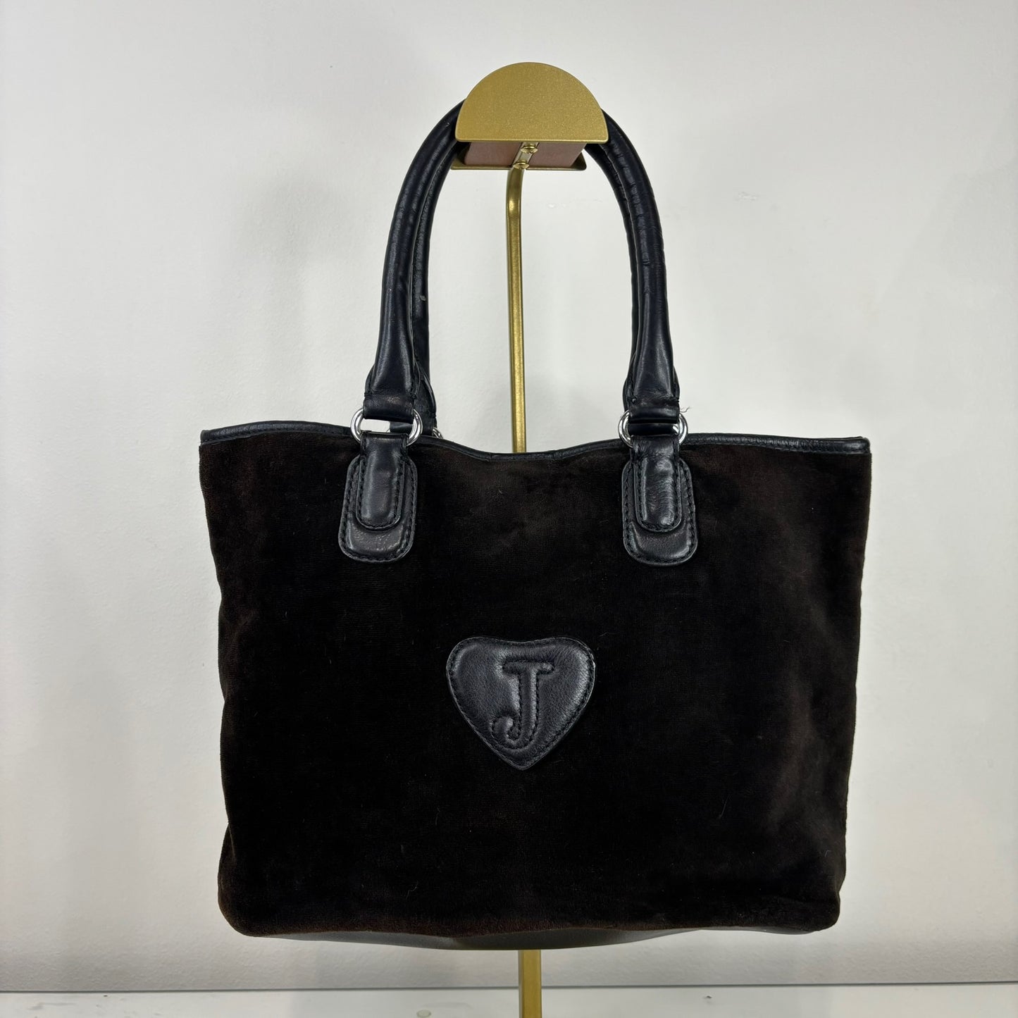 Vintage Juicy Couture Brown Velour Scottie Tote