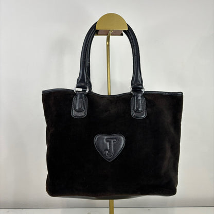 Vintage Juicy Couture Brown Velour Scottie Tote
