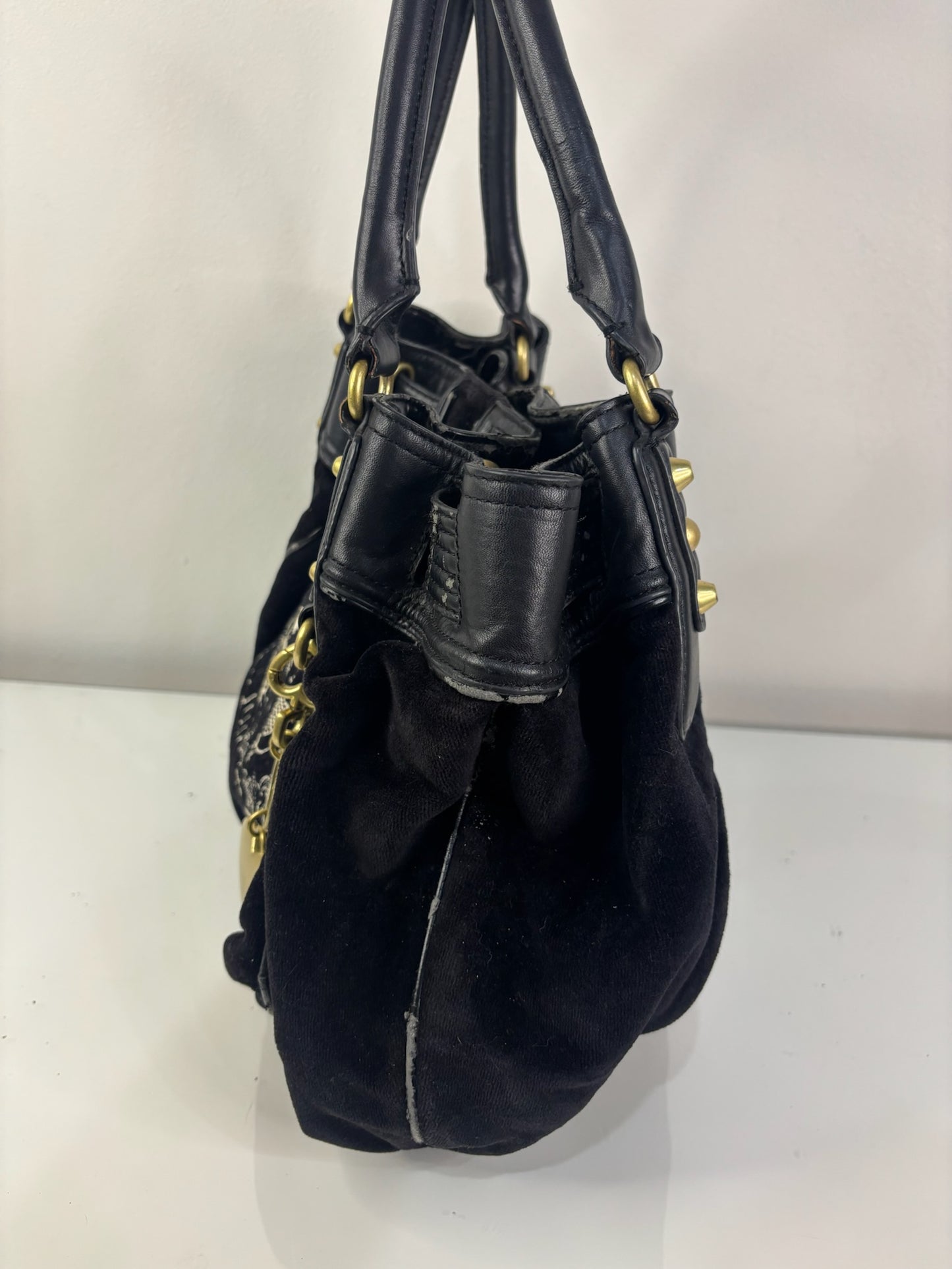 Juicy Couture Vintage Scottie Black Satchel