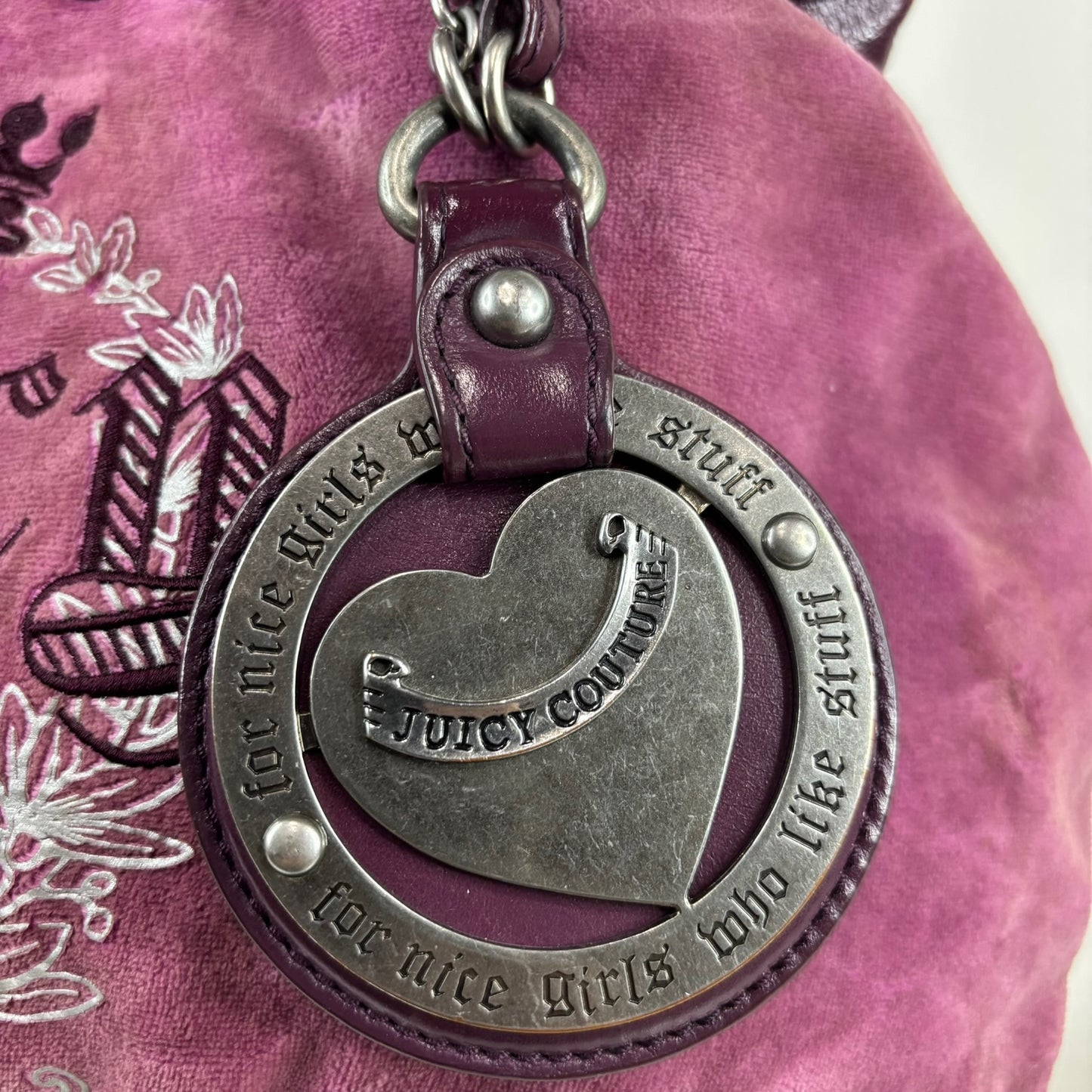 Vintage Juicy Couture Purple Velour Daydreamer Bag