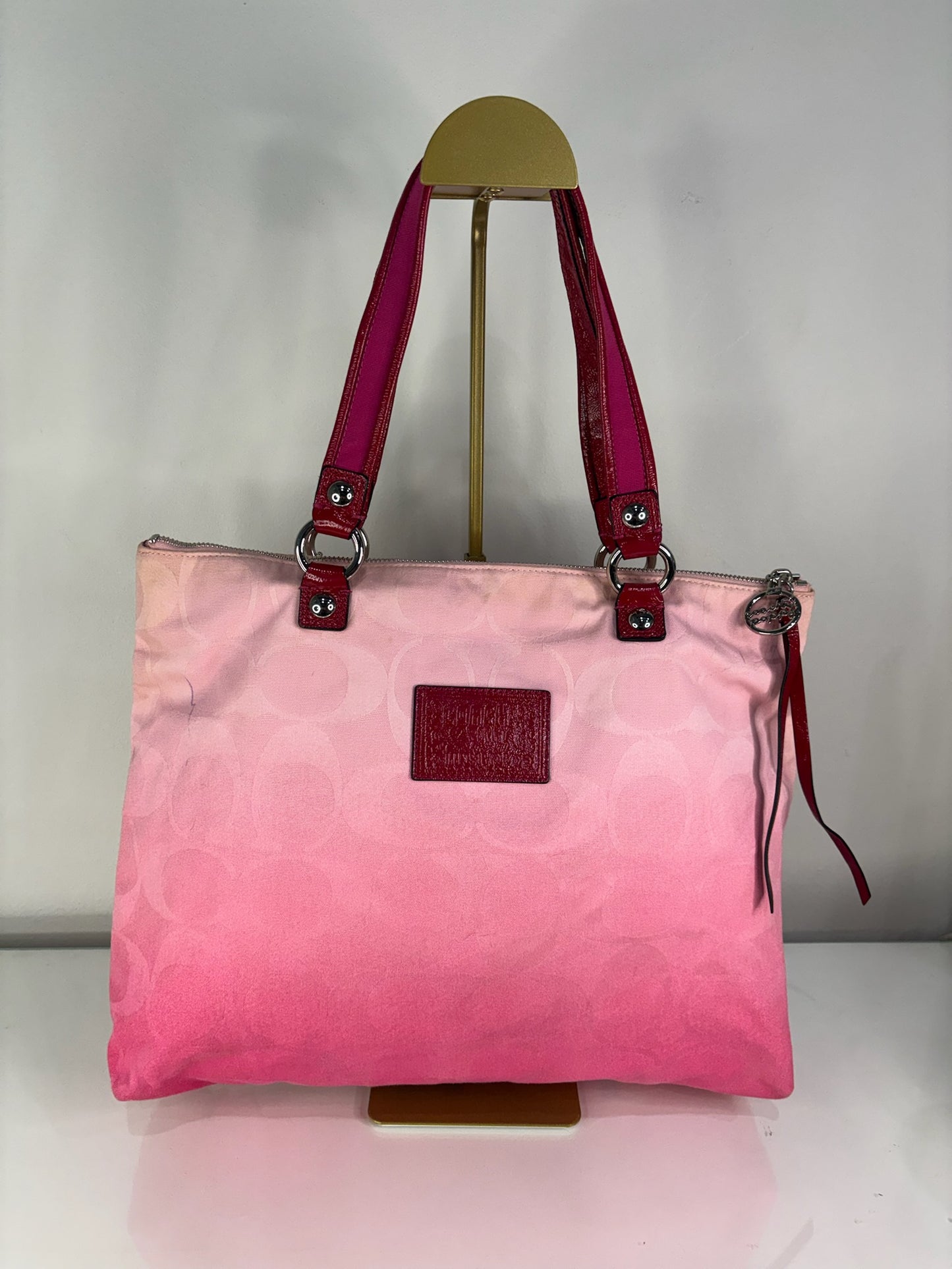 Coach Poppy Pink Tote RARE