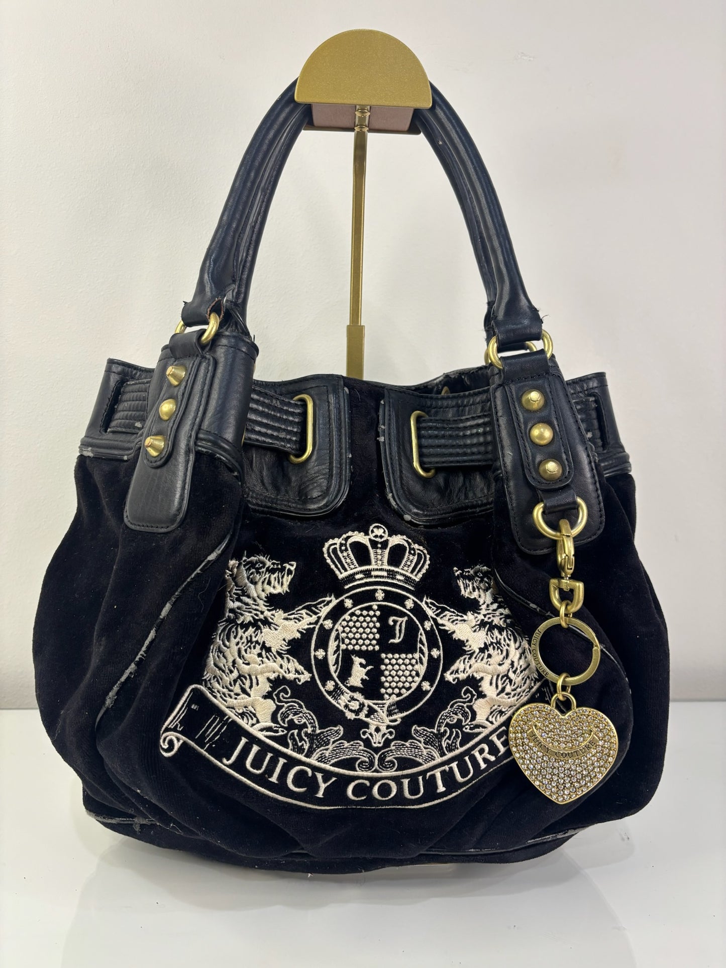 Juicy Couture Vintage Scottie Black Satchel