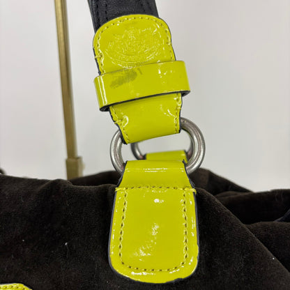 Vintage Juicy Couture Brown and Yellow Satchel