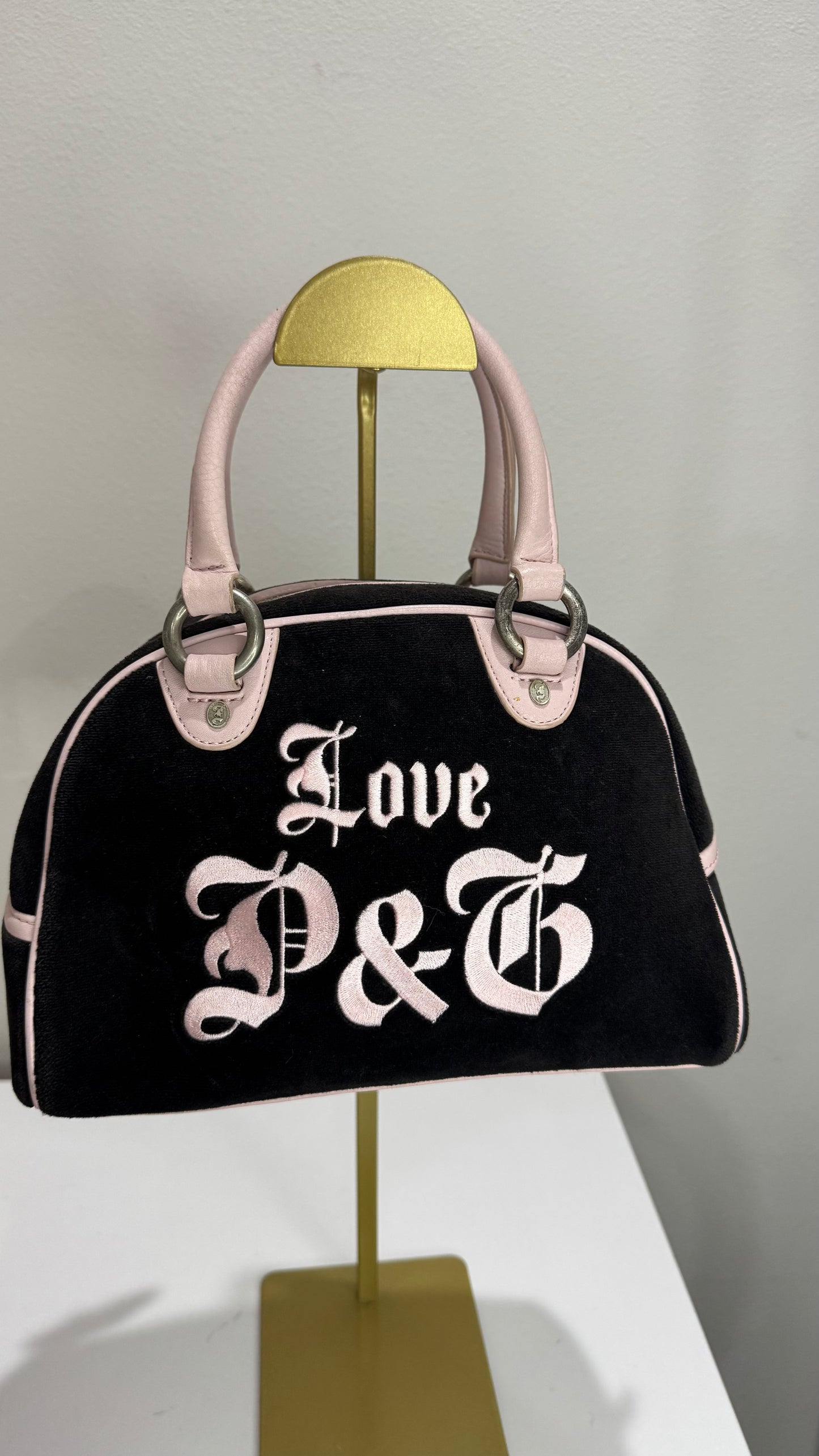 Vintage Juicy Couture Black Bowler Bag