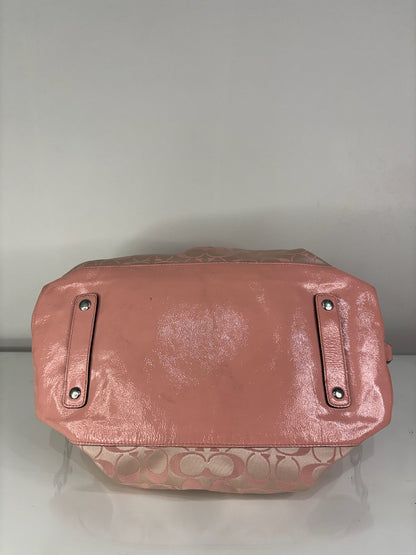 Vintage Coach Ashley Peony Pink Carryall