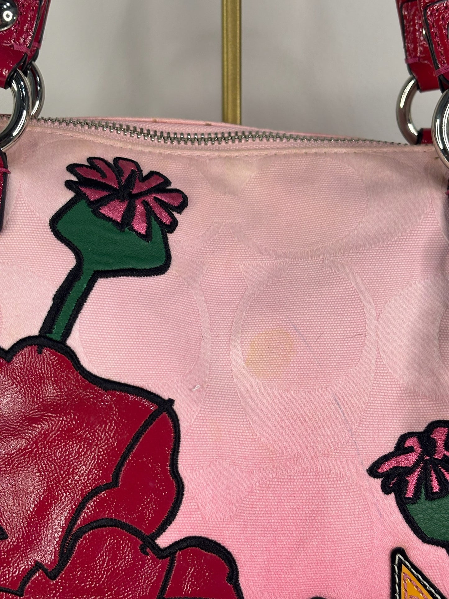 Coach Poppy Pink Tote RARE