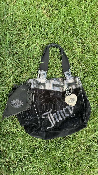 Vintage Juicy Couture Black & Silver Daydreamer