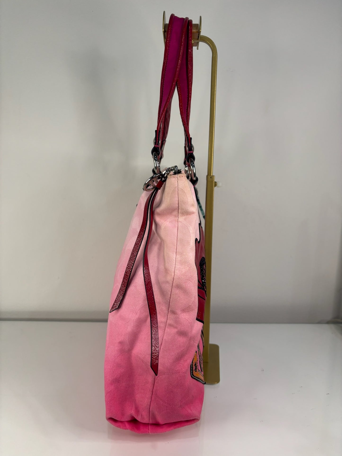 Coach Poppy Pink Tote RARE