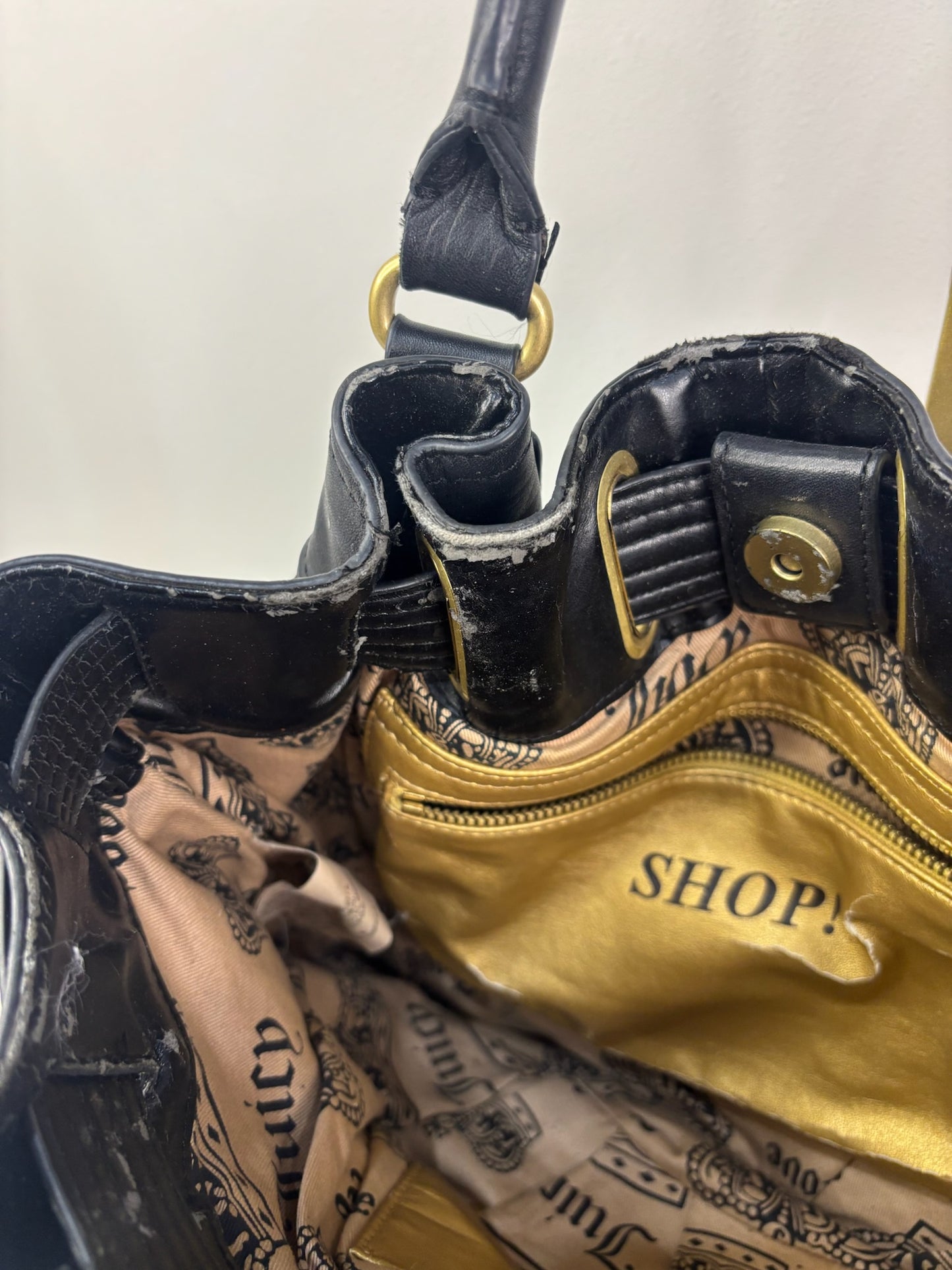 Juicy Couture Vintage Scottie Black Satchel