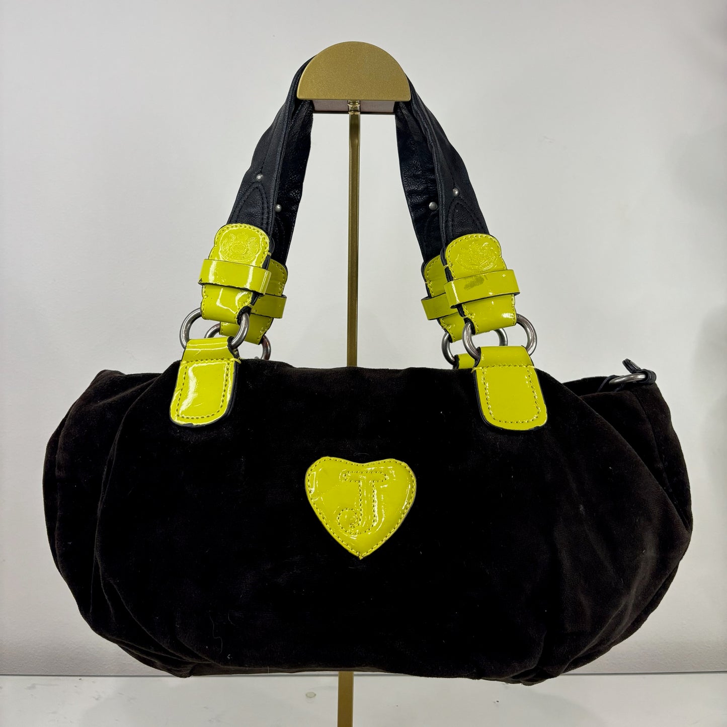 Vintage Juicy Couture Brown and Yellow Satchel