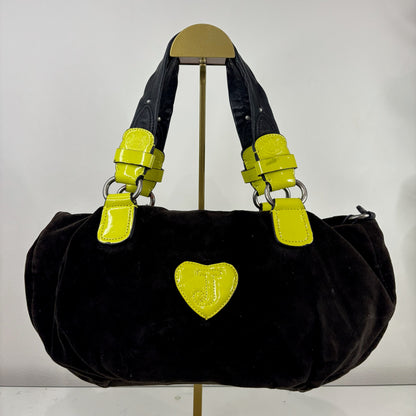 Vintage Juicy Couture Brown and Yellow Satchel