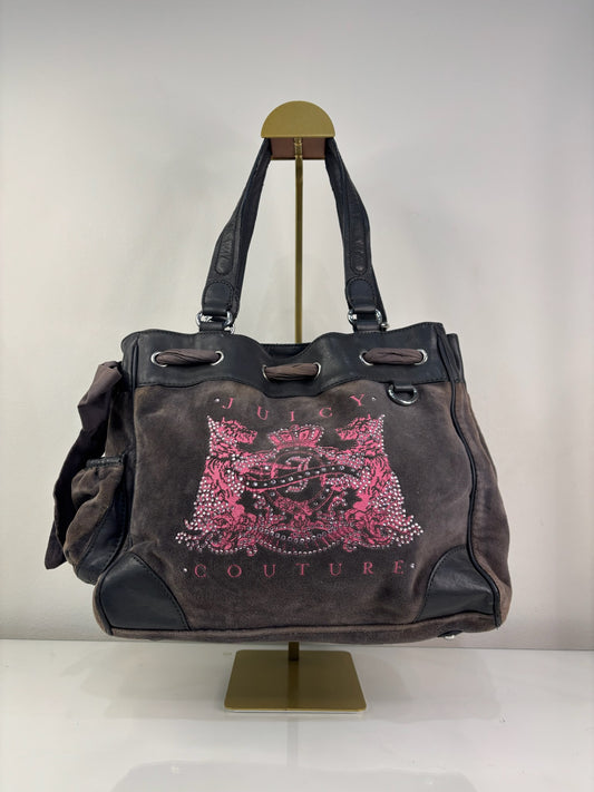 Vintage Juicy Couture Pink and Gray Daydreamer