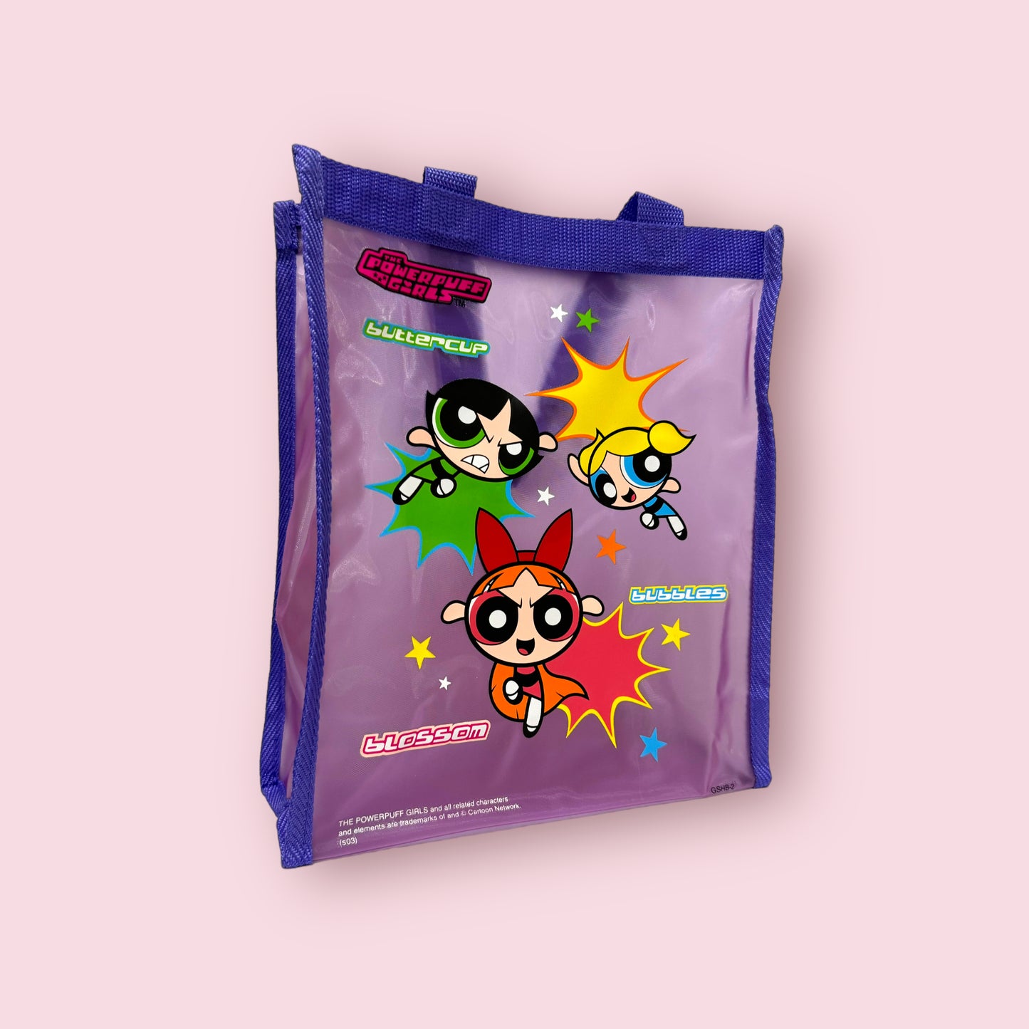 Vintage NWT Powerpuff Girls Purple Tote Bag