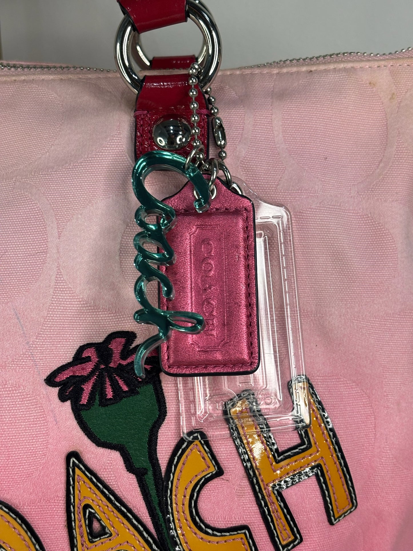 Coach Poppy Pink Tote RARE