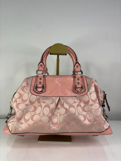Vintage Coach Ashley Peony Pink Carryall