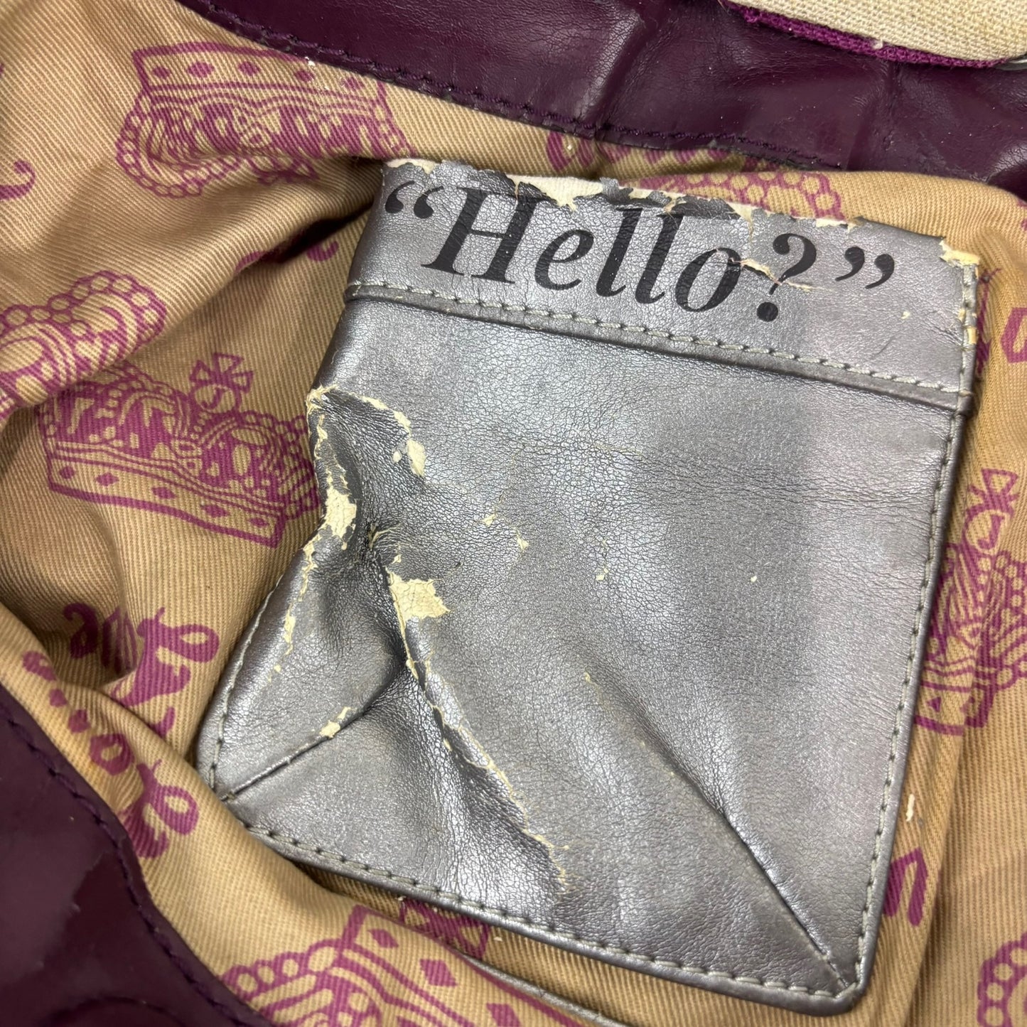 Vintage Juicy Couture Purple Velour Daydreamer Bag