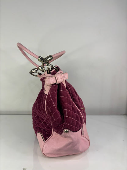 Rare Vintage Juicy Couture Quilted Pink Bag