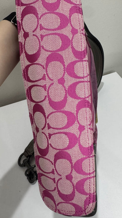 Coach Vintage Y2K Pink Purple Patchwork Shoulder Bag