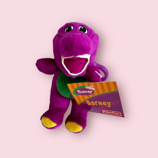 Vintage Barney 5” Keychain Clip-on