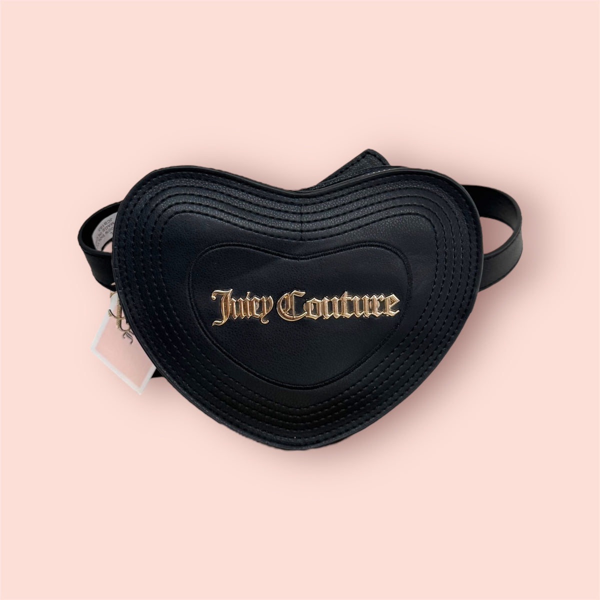 Women\'s Juicy Couture black and gold heart shaped belt Juicy Couture Heart Belt Bag – En Rose Vintage main image 3