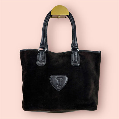 Vintage Juicy Couture Brown Velour Scottie Tote