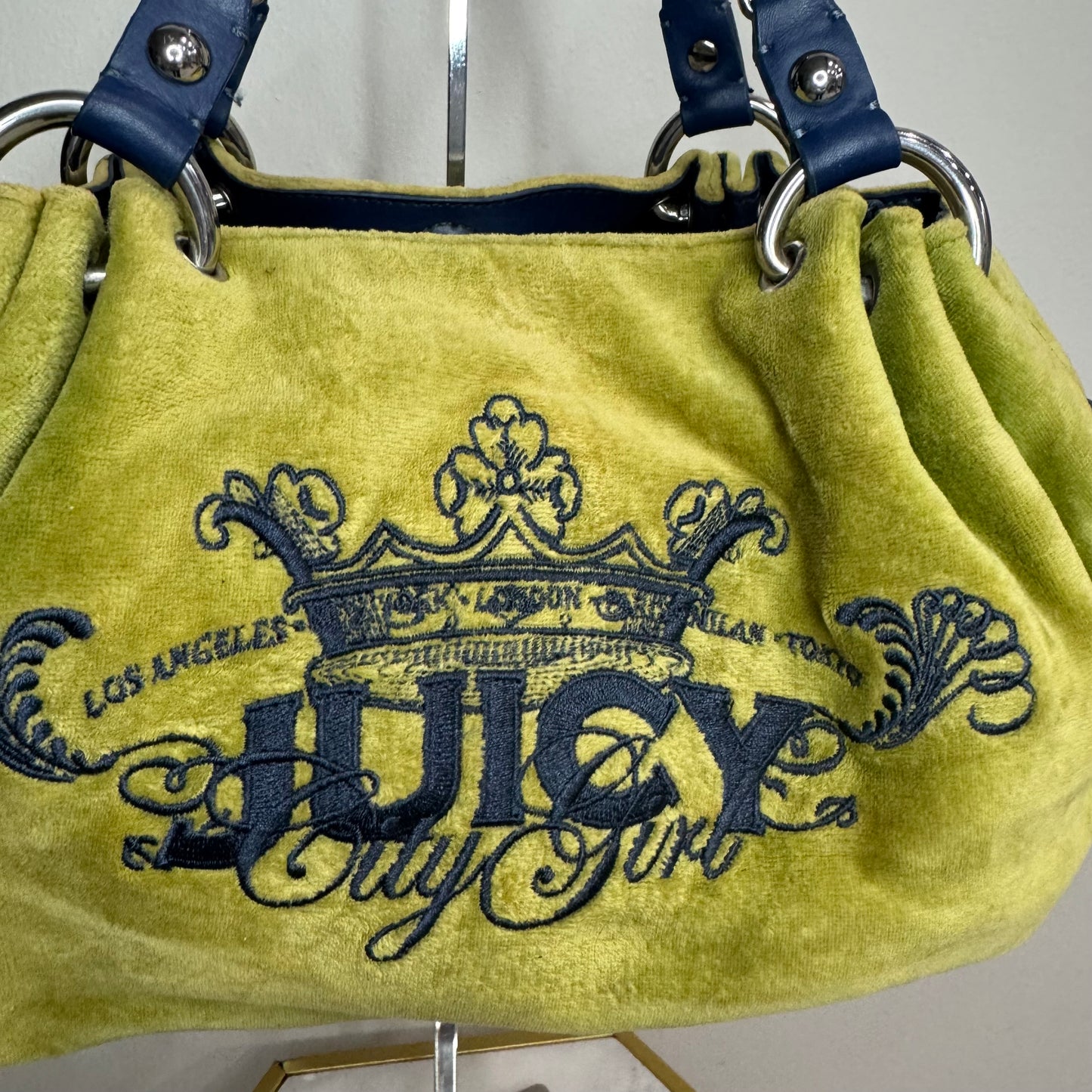Juicy Couture Vintage Green Blue Juicy Royal Satchel
