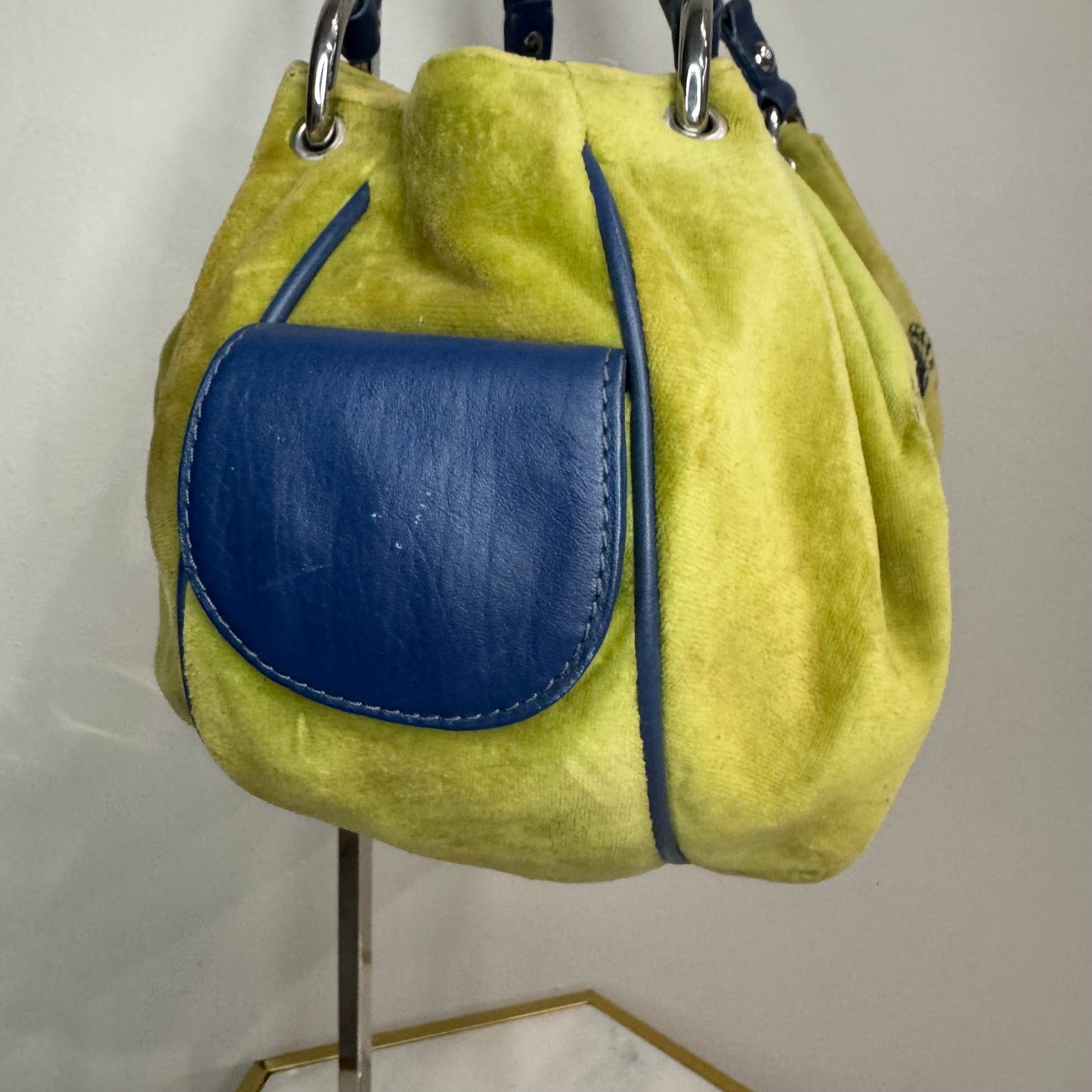 Juicy Couture Vintage Green Blue Juicy Royal Satchel