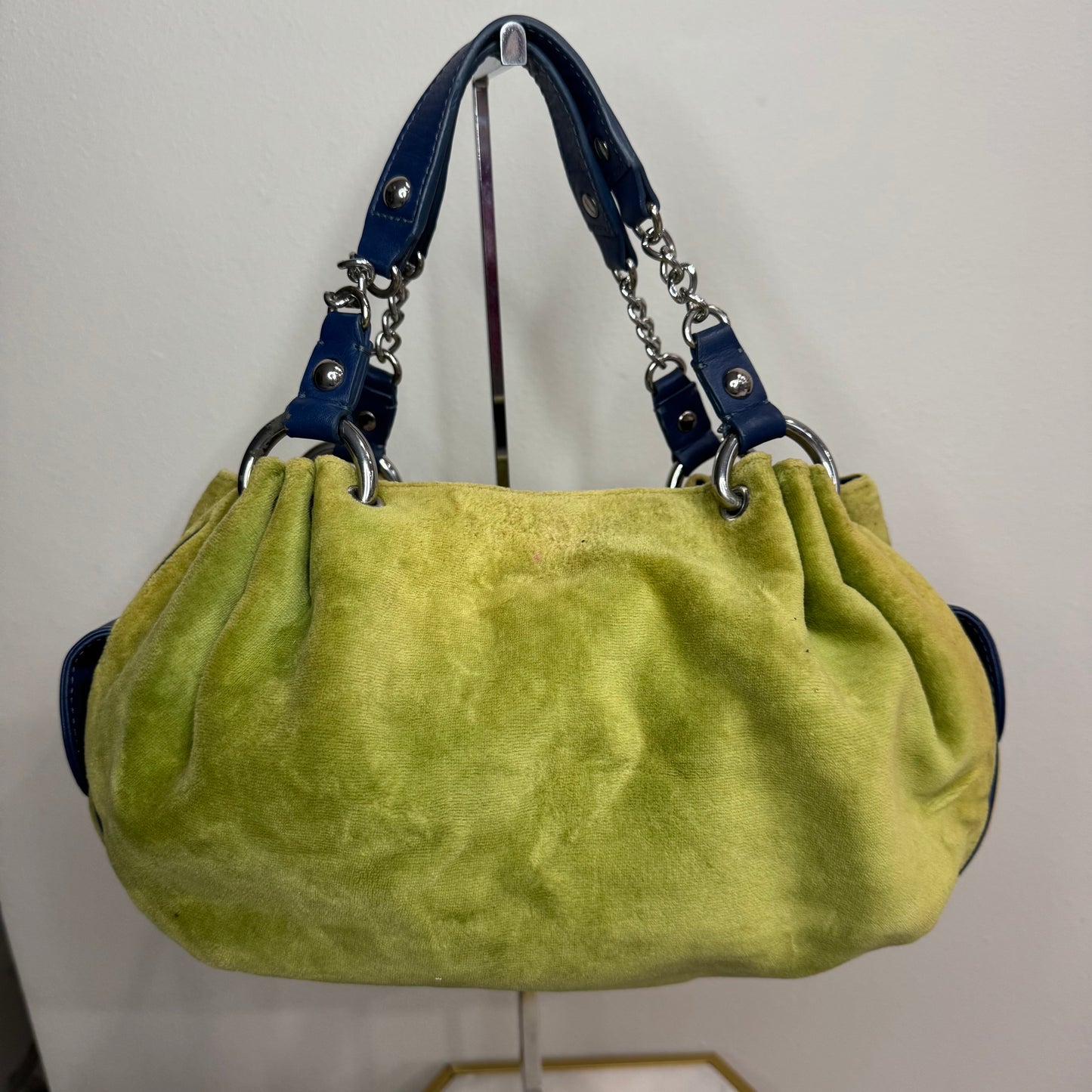 Juicy Couture Vintage Green Blue Juicy Royal Satchel