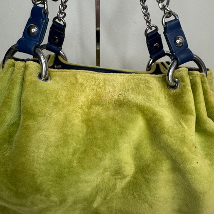 Juicy Couture Vintage Green Blue Juicy Royal Satchel