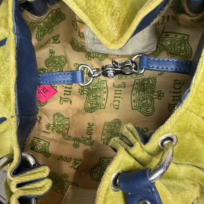 Juicy Couture Vintage Green Blue Juicy Royal Satchel