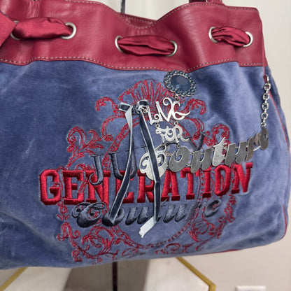 Vintage Wine Burgundy Blue Juicy Couture Generation Daydreamer