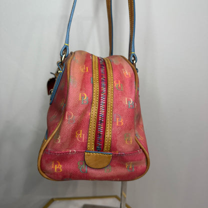Vintage Dooney and Bourke Multicolor Mini Bowler Bag