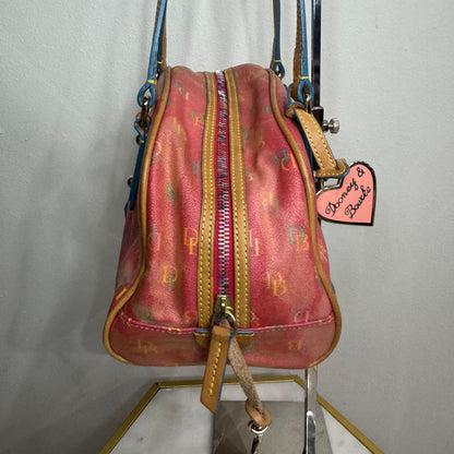 Vintage Dooney and Bourke Multicolor Mini Bowler Bag
