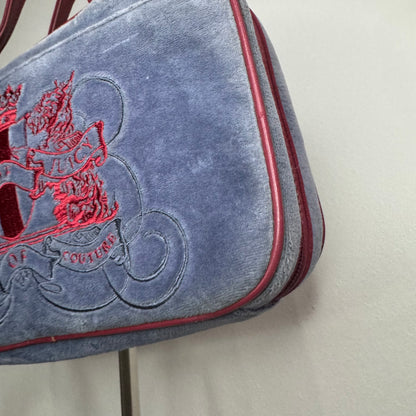 Vintage Juicy Couture Wine and Blue Travel Case