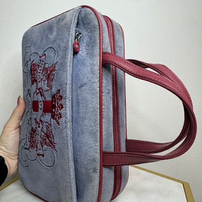 Vintage Juicy Couture Wine and Blue Travel Case