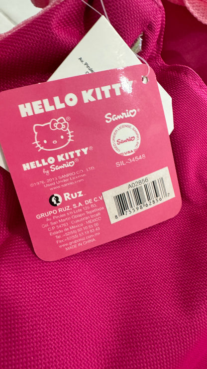 Hello Kitty Pink Satin Messenger Backpack