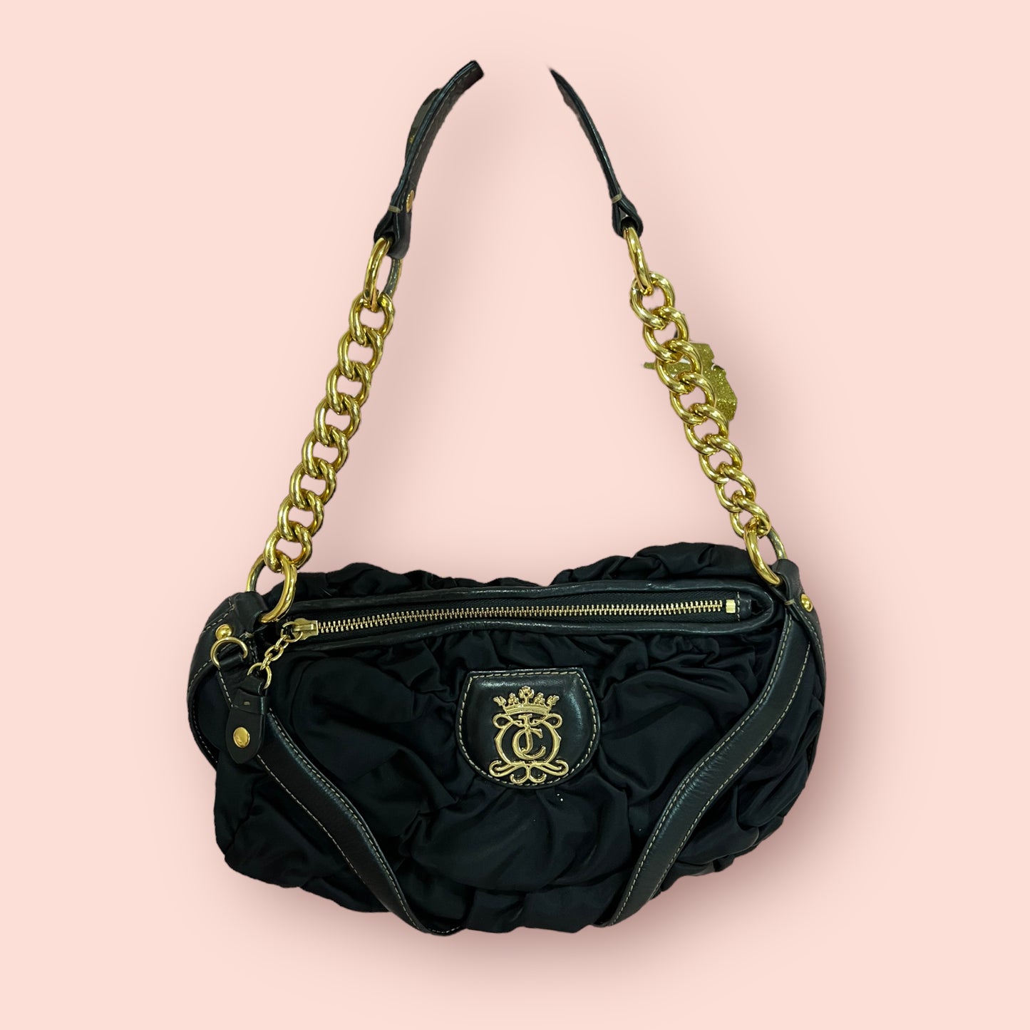 Vintage Black Juicy Couture Ruffle Bag