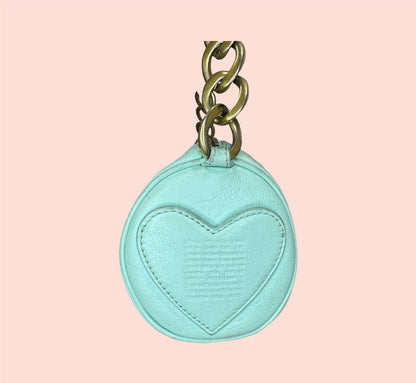 Vintage Baby Blue Teal Juicy Couture Barrel Bag