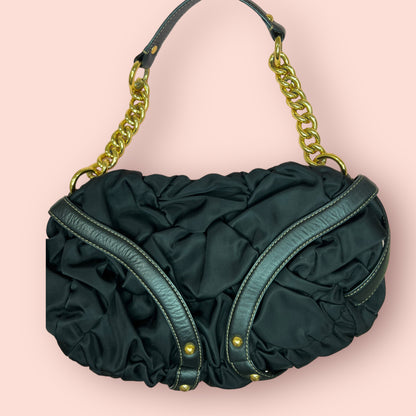 Vintage Black Juicy Couture Ruffle Bag