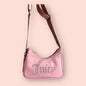 NWT Juicy Couture Bedazzled Pink Baguette Bag