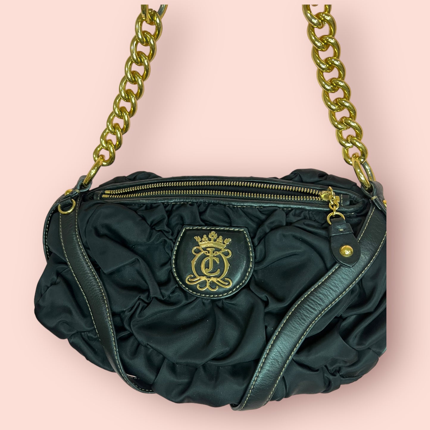 Vintage Black Juicy Couture Ruffle Bag